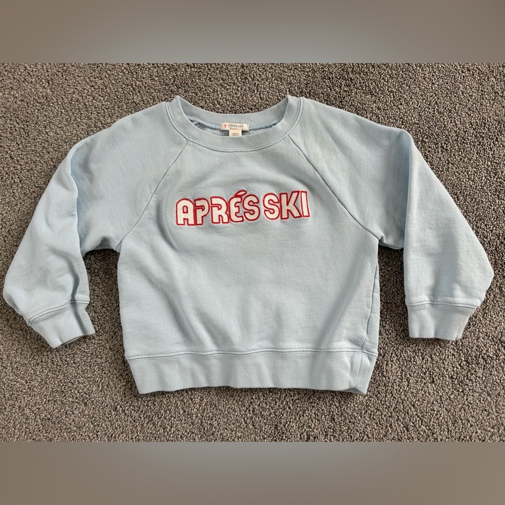 Crewcuts “Apres Ski” Kids’ Sweatshirt - Light Blue